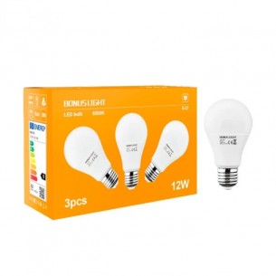 LED Крушка 12W /Е27/230V/50HZ 6500K - 3 броя | цена за 1бр