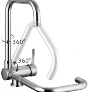 Кухненски смесител Makena FF01 Chrome със сгъваема функция | цена за 1бр Кухненски смесител Makena FF01 Chrome със сгъваема функция | цена за 1бр