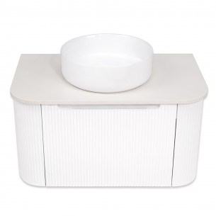 Долен шкаф за баня Макена с порцеланова мивка и плот от кварцов камък | цена за 1бр