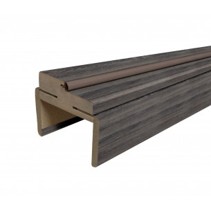 Каса с перваз регулируема 9-12см за врата, Тъмен дъб, 70 см | цена за 1к-т