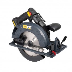 Акумулаторен ръчен циркуляр CAT DX53B, 18V, 185 мм, без батерии и зарядно | цена за 1бр