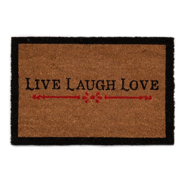 Итривалка 40x60см  Live Laugh Love кокос My Garden, TP 11911 | цена за 1бр