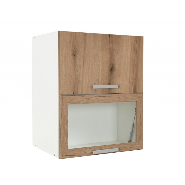 Шкаф с врата и витрина Matis, VH60 Дъб Артисан | цена за 1бр