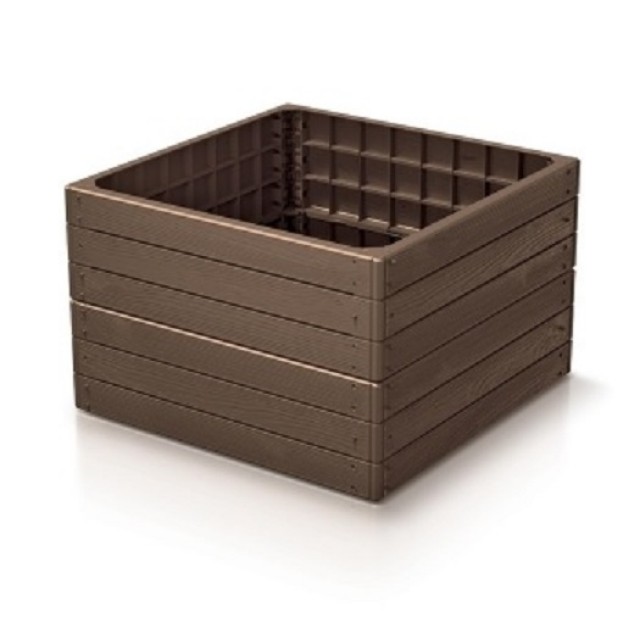 Градинска кашпа Prosperplast Woody Pile квадрат 756x756 IBWS-7587U | цена за 1пакет