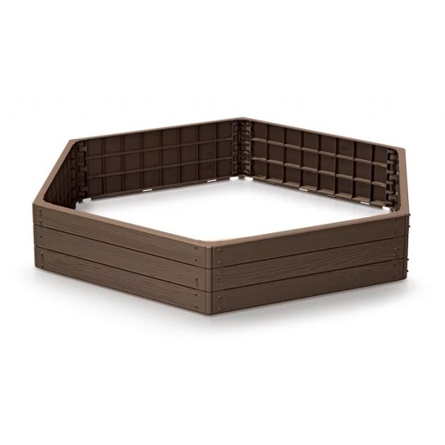 Градинска кашпа Prosperplast Woody Pile шестостен 1480x1290 IBWH-7587U | цена за 1пакет