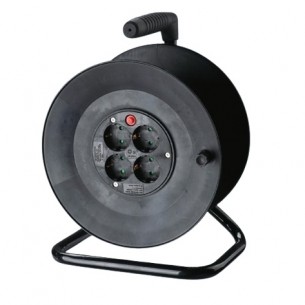 Удължител на макара Ziel 25м., 4 гнезда с кабел 3х1,5мм2 | цена за 1бр