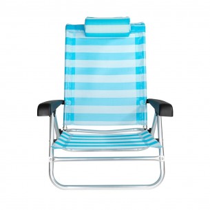 Плажен стол My Garden ZRC023-19, 47 x 52 x 77 см, Синьо райе | цена за 1бр