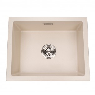 Кухненска мивка с едно корито Cascada, Гранит, 54 х 43 х 20 см, Крем | цена за 1бр Кухненска мивка с едно корито Cascada, Гранит, 54 х 43 х 20 см, Крем | цена за 1бр