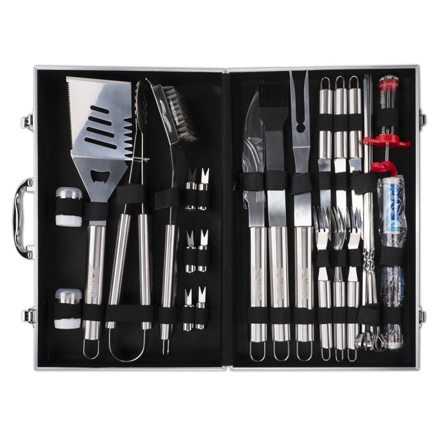 Комплект аксесоари за барбекю в куфар Ziel Grill, 32 части | цена за 1бр