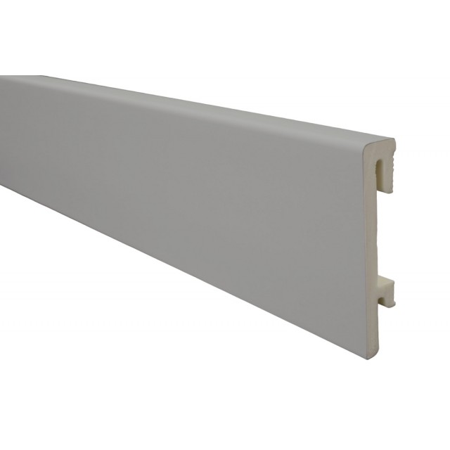 PVC перваз Bravo 80 мм Salag, Сив | цена за 1линм