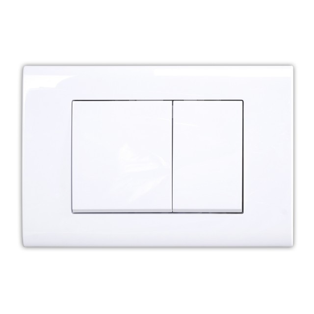 Бутон за вграждане Cascada Square White matte | цена за 1бр