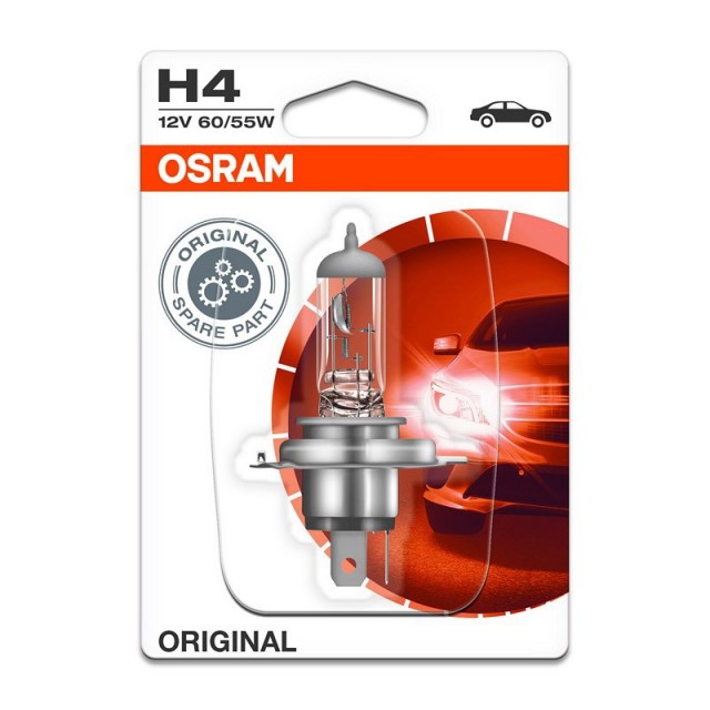 Автомобилна крушка Osram H4 12V 60/55W - блистер | цена за 1бр
