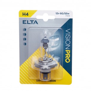 Автомобилна крушка Elta H4 12V 60/55W - блистер | цена за 1бр