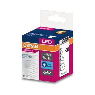 LED крушка OSRAM PAR16 5W, 350lm, 230V, 6500K, GU10 | цена за 1бр