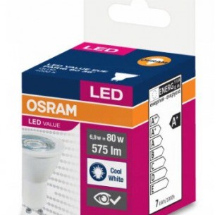 LED крушка OSRAM PAR16 6,9W, 575lm, 230V, 2700K, GU10 | цена за 1бр