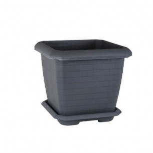 Саксия Brick 37 x 37 см, Антрацит | цена за 1бр