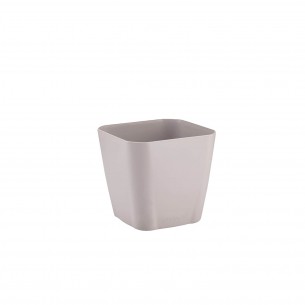 Саксия Flora с дренаж, 17.5 x 17.5 см, Бял | цена за 1бр