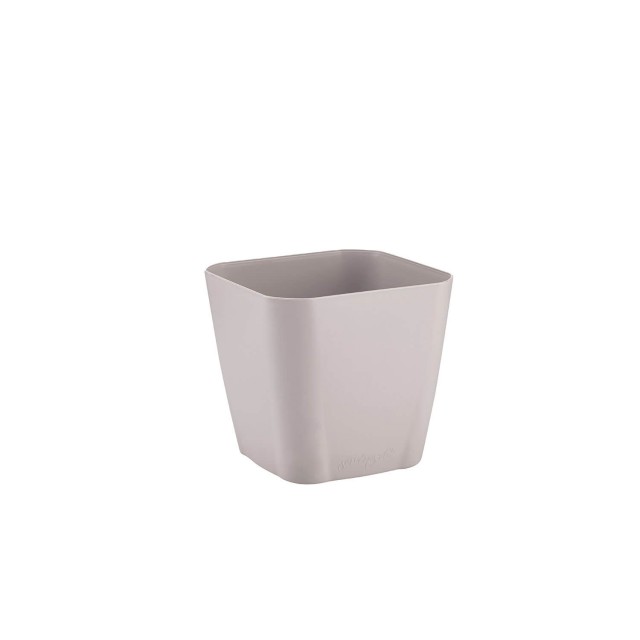 Саксия Flora с дренаж, 17.5 x 17.5 см, Бял | цена за 1бр