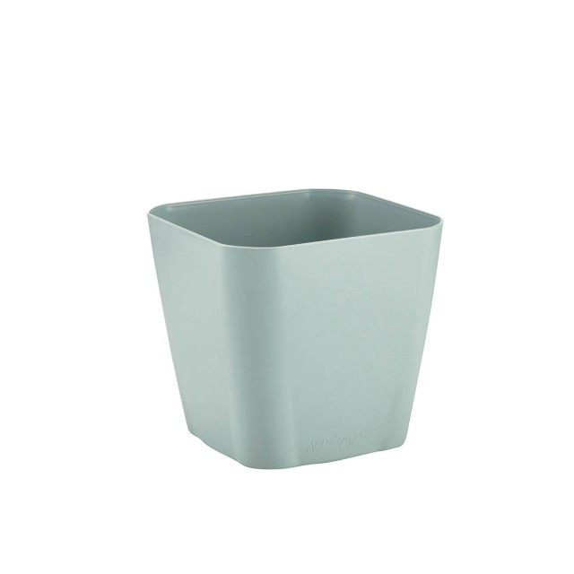 Саксия с дренаж Flora  23,5 x 23,5 см небесно син | цена за 1бр