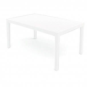 Градинска правоъгълна маса Ipae-Progarden Palau PAL016BI,  PVC, 150 x 90 x 72см, Бял | цена за 1бр