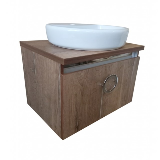 Долен шкаф Makena Лайт Норд Оак с мивка, Кафяв | цена за 1бр