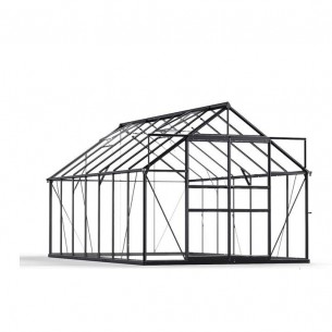 Поликарбонатна оранжерия 607 х 305 х 245 см, с 4 прозореца и 2 плъзгащи се врати | цена за 1бр