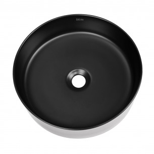 Порцеланова мивка Cascada WB24 с кръгла форма, Черен мат, 40 x 13 см | цена за 1бр Порцеланова мивка Cascada WB24 с кръгла форма, Черен мат, 40 x 13 см | цена за 1бр