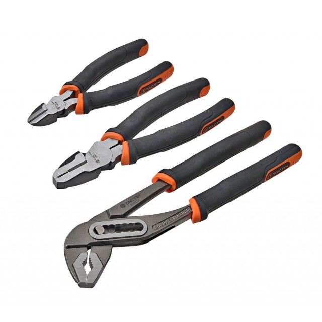 Комплект от 3 части TACTIX, клещи комбинирани,гарга и секчки  | цена за 1бр
