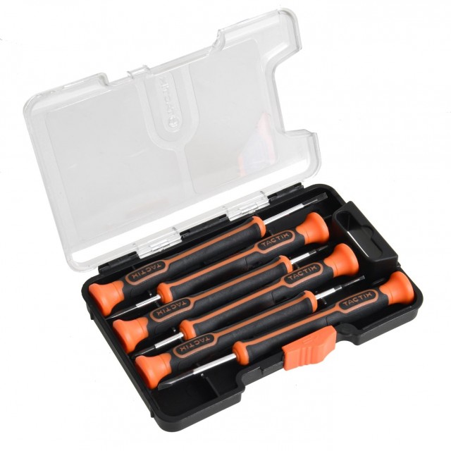 Комплект прецизни отверки TACTIX CR-V, 6 бр | цена за 1бр