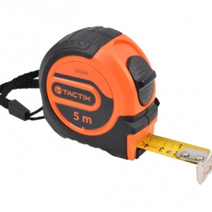 Ролетка TACTIX Auto Stop, 5 м x 19 мм | цена за 1бр Ролетка TACTIX Auto Stop, 5 м x 19 мм | цена за 1бр