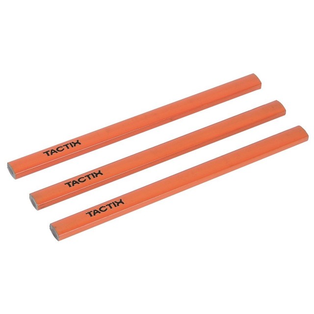 Комплект дърводелски молив TACTIX, 3 бр | цена за 1бр