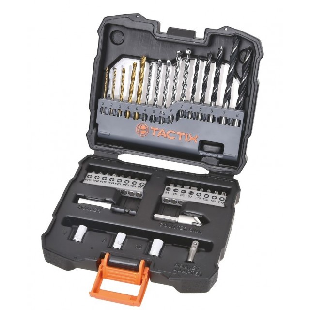Комплект битове и свредла TACTIX 37 броя | цена за 1бр