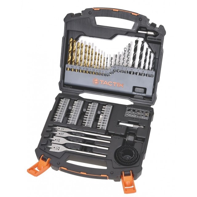 Комплект битове и свредла  TACTIX 78 броя | цена за 1бр