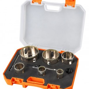 Комплект диамантени боркорони TACTIX 9 бр | цена за 1бр Комплект диамантени боркорони TACTIX 9 бр | цена за 1бр