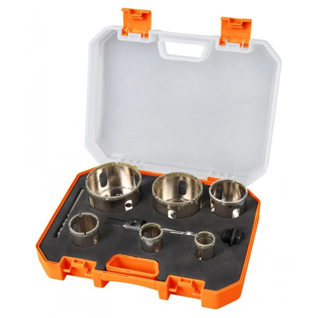 Комплект диамантени боркорони TACTIX 9 бр | цена за 1бр