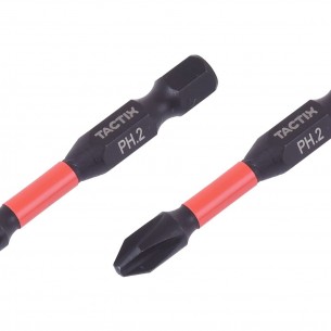 Ударен накрайник TACTIX PH2 x 50 мм, 2 броя | цена за 1бр