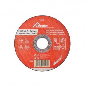 Диск за рязане за Inox Onsite, 115 х 1 х 22.23 мм | цена за 1бр