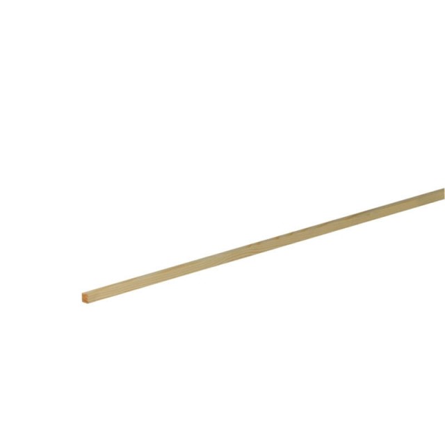 Дървен профил без чепове 05 x 05 мм, Смърч/Бор<, 100 см | цена за 1бр