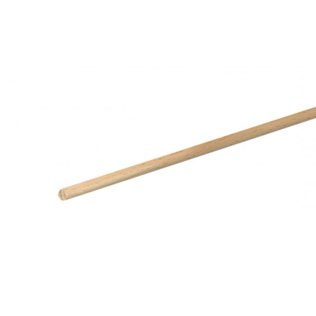 Дървен кръгъл профил гладък 5 мм, Необработен бук, 100 см | цена за 1бр