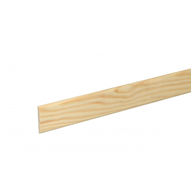 Дървена лайсна за тапети без чепове 04 x 40 мм, Смърч/бор, 240см | цена за 1бр