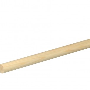 Дървен кръгъл профил без чепове 13 мм, Смърч/Бор, 240 см | цена за 1бр