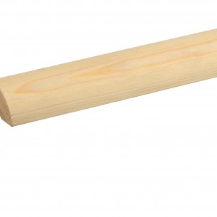 Дървен ъглов профил - Бидинг 22 x 22 мм, Смърч/бор без чепове, 240 см | цена за 1бр