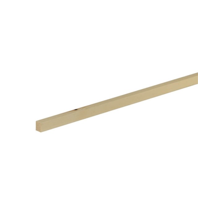 Дървен правоъгълен профил без чепове 10 x 19 мм, Смърч/Бор, 240 см | цена за 1бр