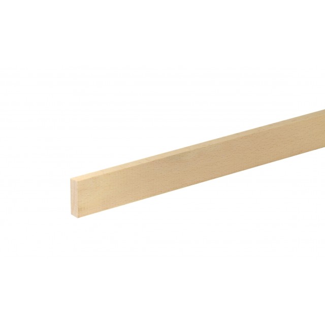 Дървен правоъгълен профил 10 х 29 мм, Необработен бук, 95 см | цена за 1бр