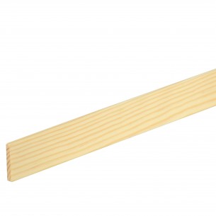Дървен правоъгълен профил без чепове 5 x 29 мм, Смърч/бор, 100 см | цена за 1бр