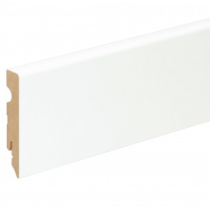 Перваз FU084L1 MDF 15 x 80  мм, Бял FOFA015, 240 см | цена за 1линм