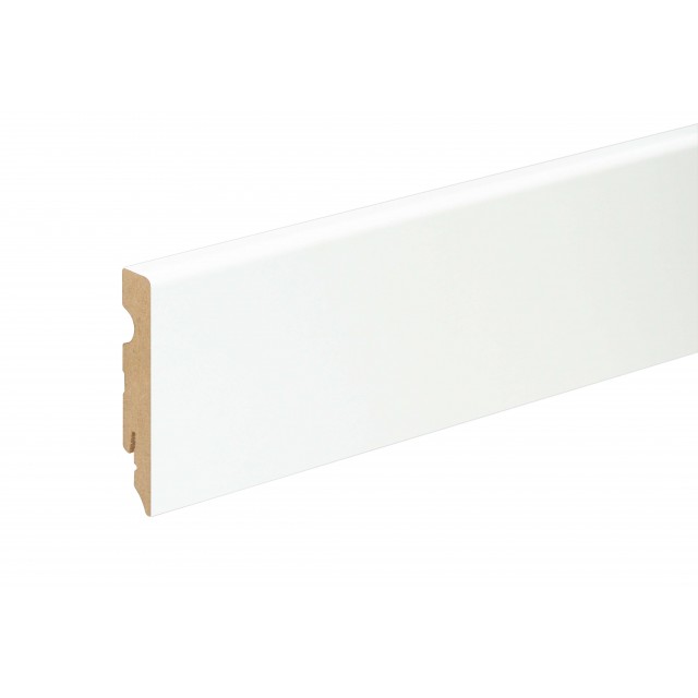 Перваз FU084L1 MDF 15 x 80  мм, Бял FOFA015, 240 см | цена за 1линм