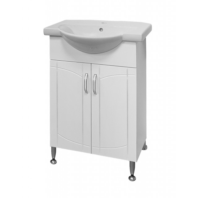 Долен шкаф за баня Makena Каспър с мивка, Бял | цена за 1бр