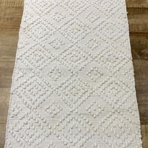 Ръчно тъкан килим FHF-113, Бежов, 80 х 150 см | цена за 1бр