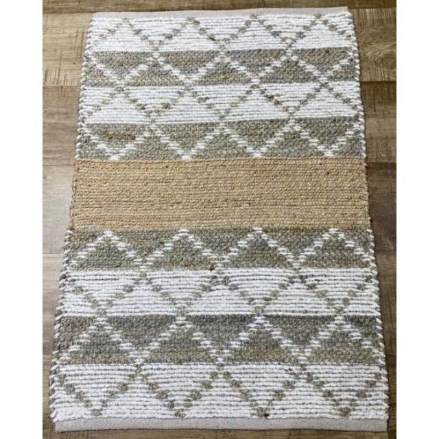 Ръчно тъкан килим FHF-115, Бежов/Кафяв, 160 х 230 см | цена за 1бр